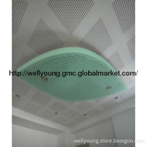 standard acoustic perforated plasterboard/ceiling tile